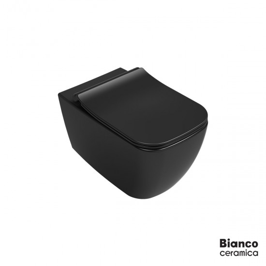Κρεμαστή λεκάνη MIZO 51,5 Rimless 508-361600SC-401 Μαύρη Ματ Κρεμαστή λεκάνη MIZO 51,5 Rimless 508-361600SC-401 Μαύρη Ματ